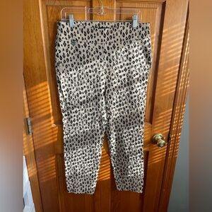 Premise Leopard Print Straight Leg Pants